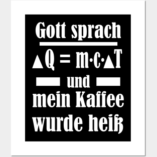 Physik Kaffee Naturwissenschaft Nerd Lehrer Posters and Art